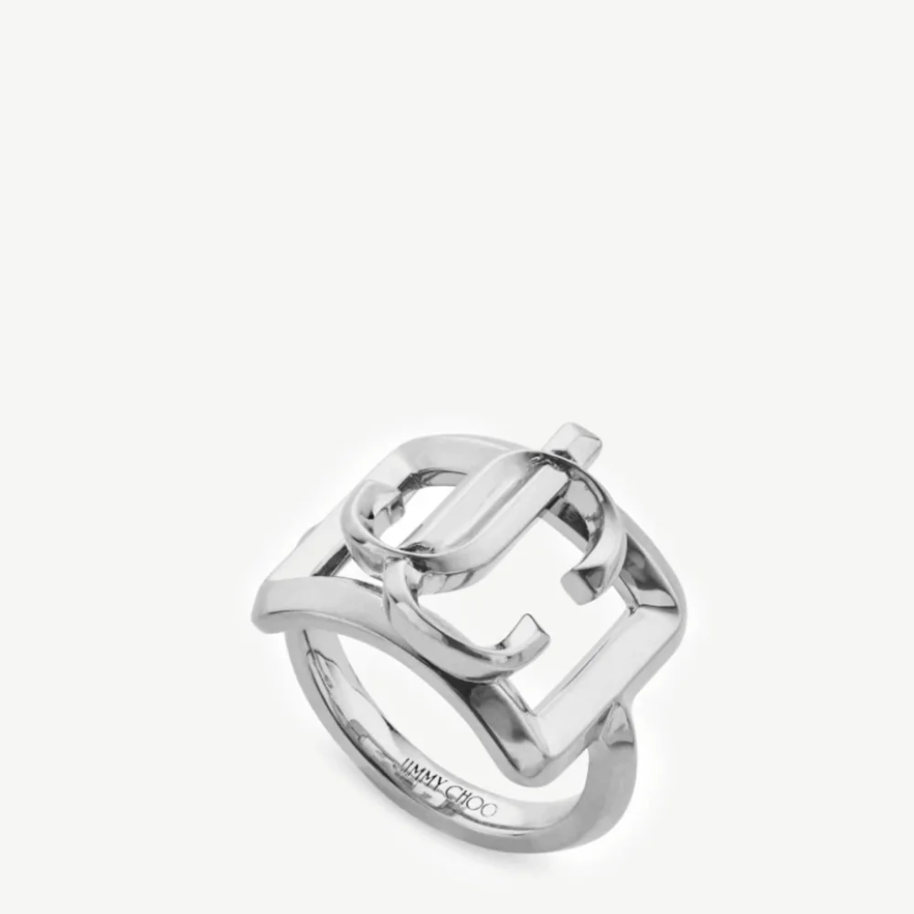 Jimmy Choo Square Ring, Size L/7 - Picture 2 of 10